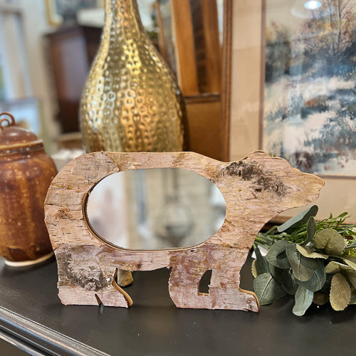 Rustic Bear Mirror