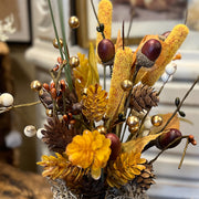 Checkered Fall Mug Arrangement