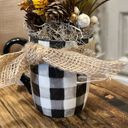 Checkered Fall Mug Arrangement