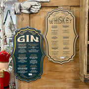 Gin & Whiskey Sign