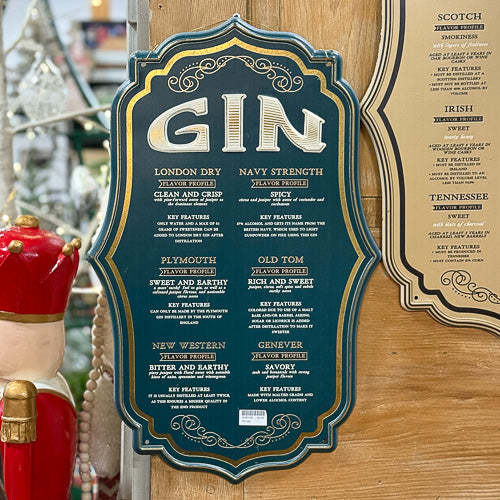 Gin & Whiskey Sign