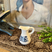 Blue and White Pitcher