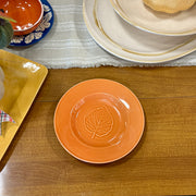 Orange Leaf Plate