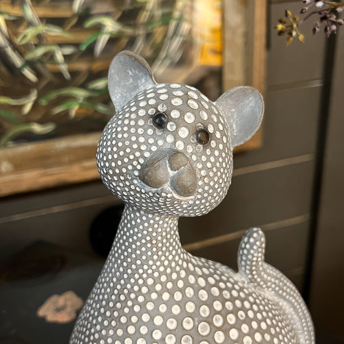 Gray Cat Figurine