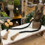 Black Wood Beads