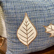Blue Leaves Pillow