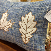 Blue Leaves Pillow