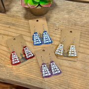 Cheer Megaphone Earrings