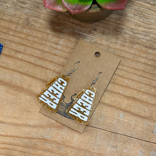 Cheer Megaphone Earrings
