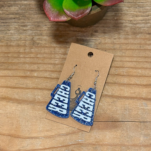 Cheer Megaphone Earrings