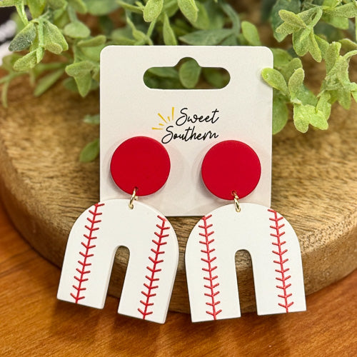 Baseball Earrings