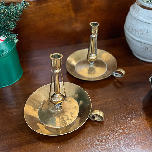 Brass Swivel Candle Holder
