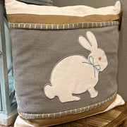 Burlap Bunny Pillow