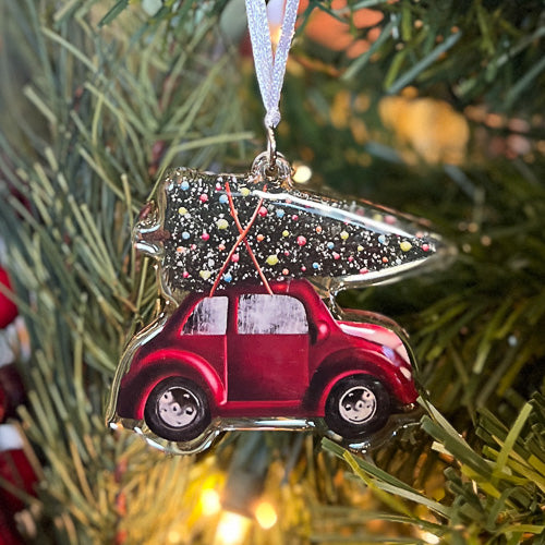 Car With Tree Ornament