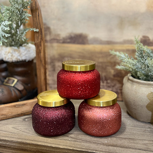 Capri Blue Glitter Candle