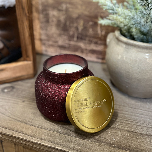 Capri Blue Glitter Candle