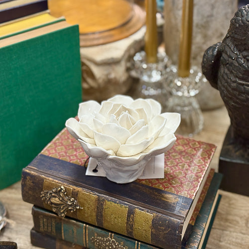 White Ceramic Flower