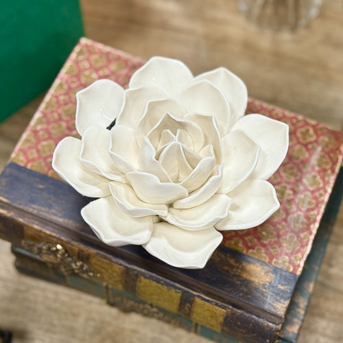 White Ceramic Flower