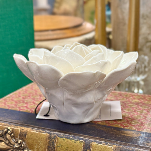 White Ceramic Flower