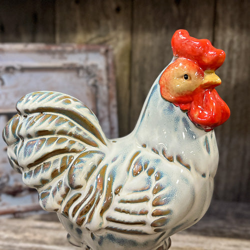 Ceramic Chicken Figurine