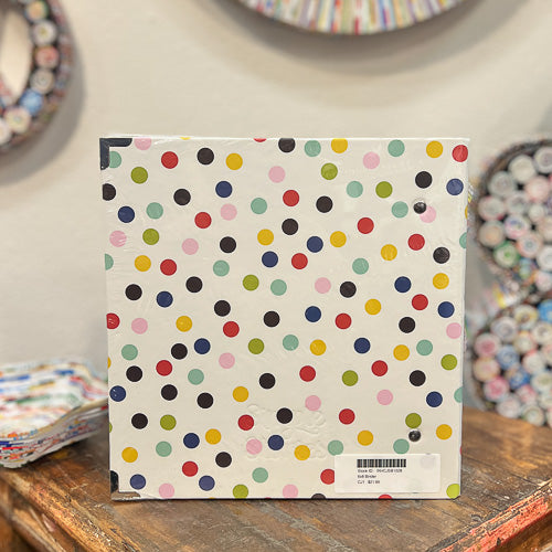 Polka Dot Scrapbook Binder