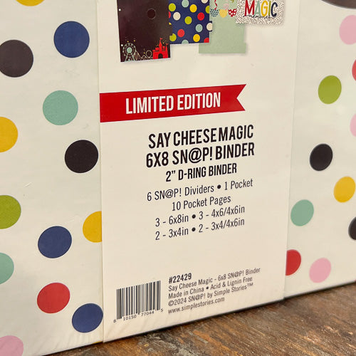 Polka Dot Scrapbook Binder