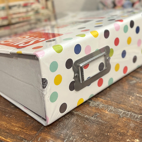 Polka Dot Scrapbook Binder