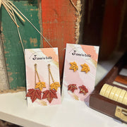 Leaf Clay Earrings