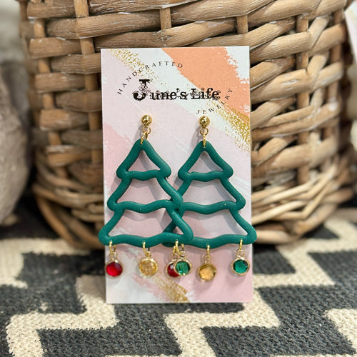 Clay Christmas Earrings
