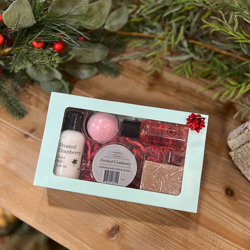 Frosted Cranberry 5 Piece Gift Set
