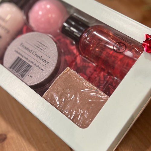 Frosted Cranberry 5 Piece Gift Set