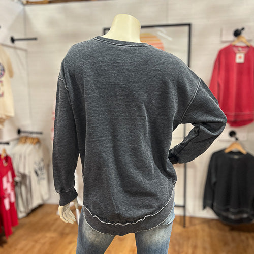 Curved Hem Sweatshirt