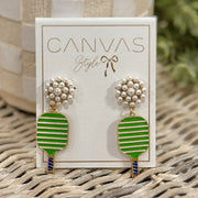 Pickleball Beaded Earrings