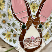 Mosaic Daisies Rabbit