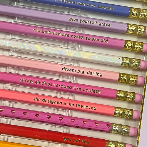 Motivational Pencil Set