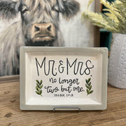 Mr & Mrs Ceramic Tray