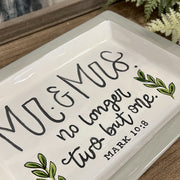 Mr & Mrs Ceramic Tray