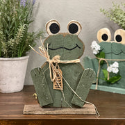 Wooden Frog Decor