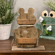 Wooden Frog Decor