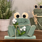 Wooden Frog Decor