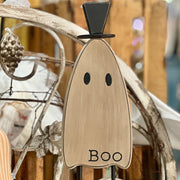 Wooden Top Hat Ghost