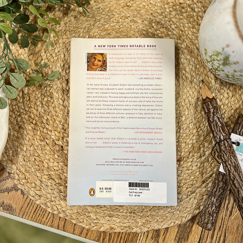 Eat Pray Love Book