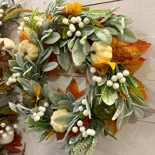 Fall Lambs Ear Wreath