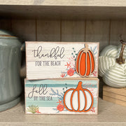 Pumpkin Beach Block Sign