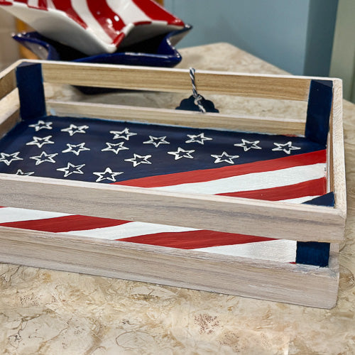 Patriotic Crate Tray