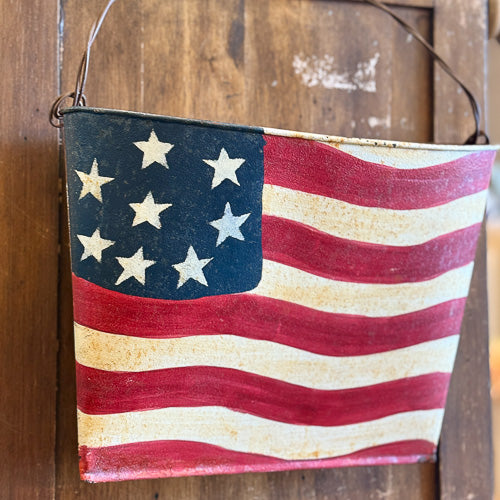 Rustic Flag Pocket Hanger