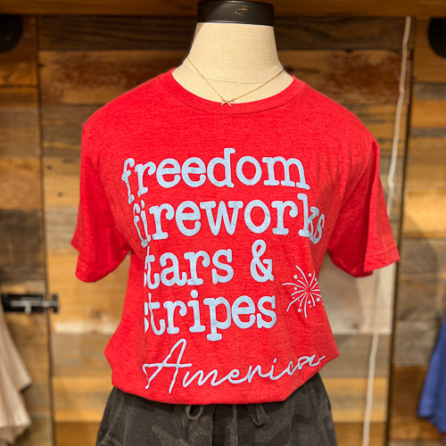 Freedom Fireworks Stars Tee
