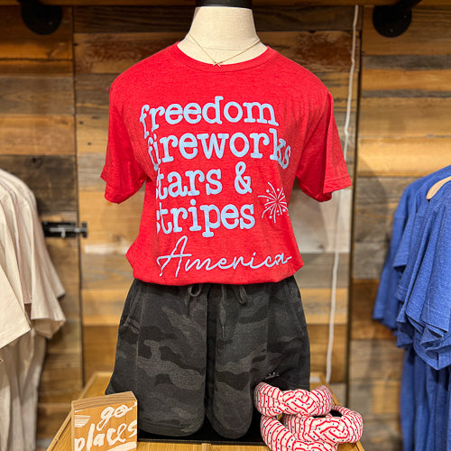 Freedom Fireworks Stars Tee