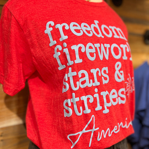 Freedom Fireworks Stars Tee
