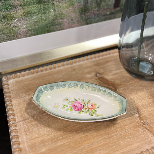 Floral Oval Bowl